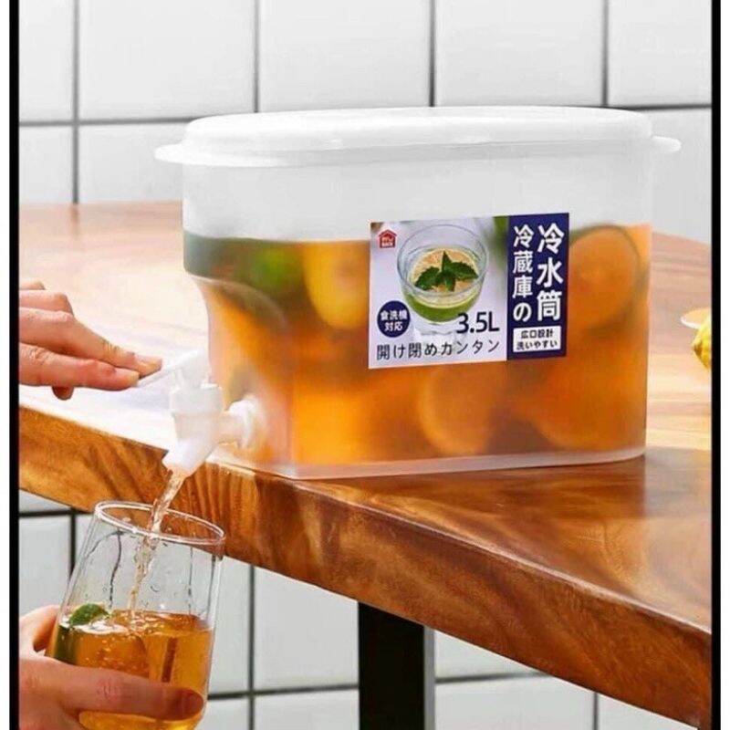 Bình nước detox 3,5L có vòi để tủ lạnh