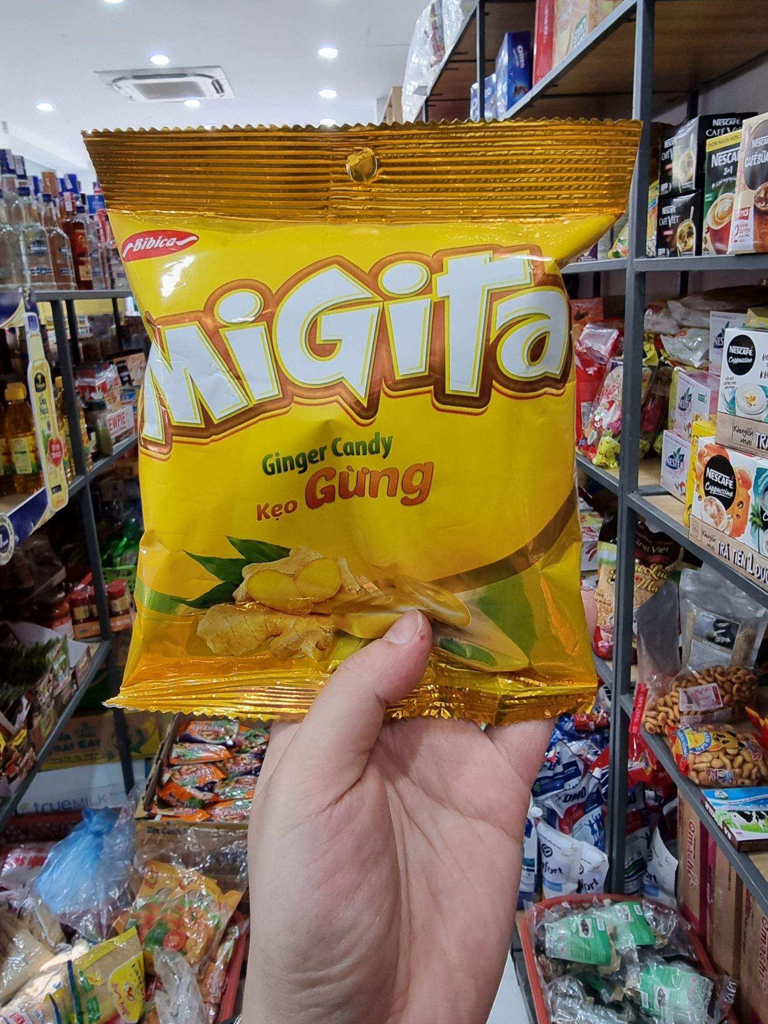 Kẹo gừng cứng Migita Bibica 70g