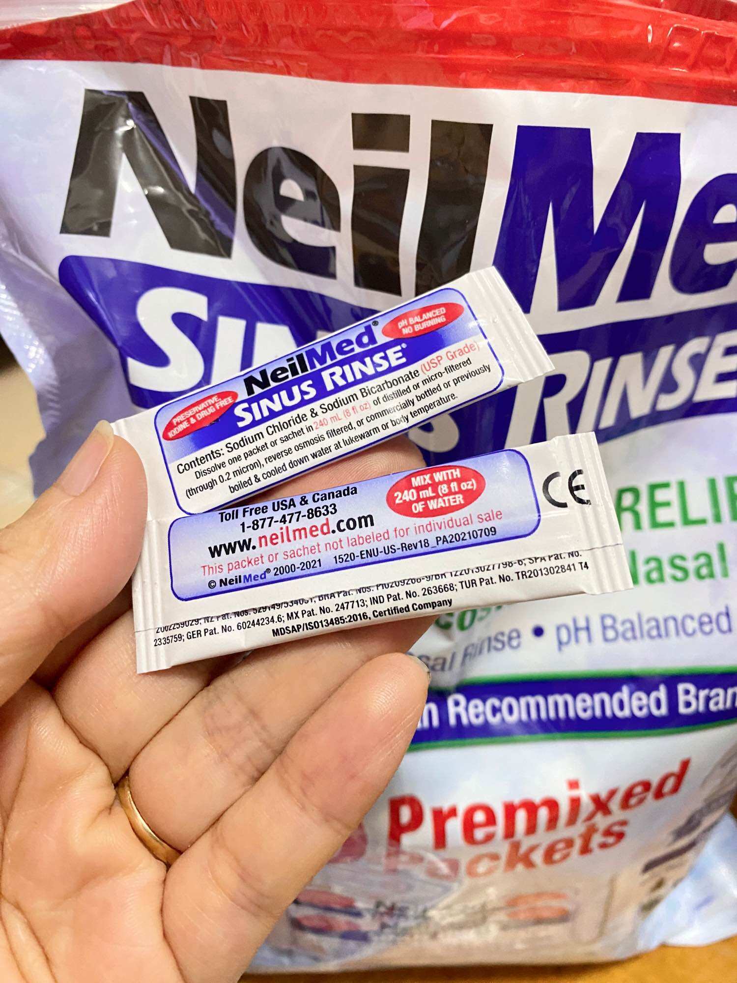 (HCM) Muối rửa mũi Neildmed Mỹ