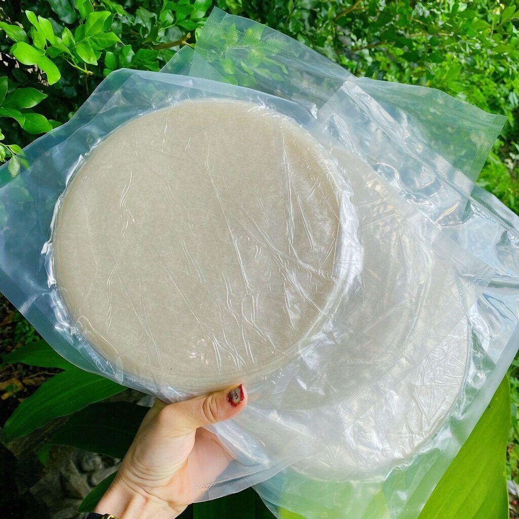 500gr - bánh tráng phơi sương dẻo - không kèm muối hành phi