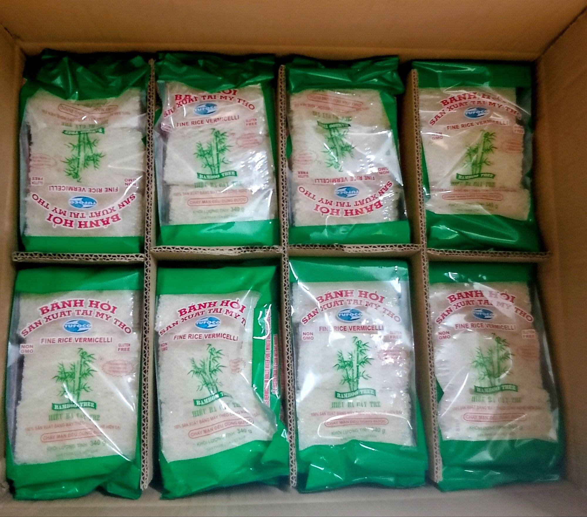 Thùng 40 gói Bánh Hỏi Khô Ba Cây Tre loại A 340 gr