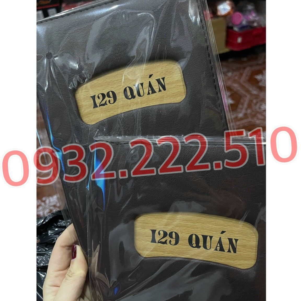 Leaf Leather Menu Cover (16X29Cm)