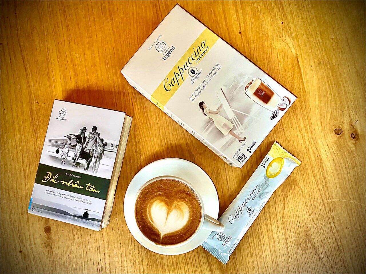 Cà phê trung nguyên capuchino mocha- hazenut mới