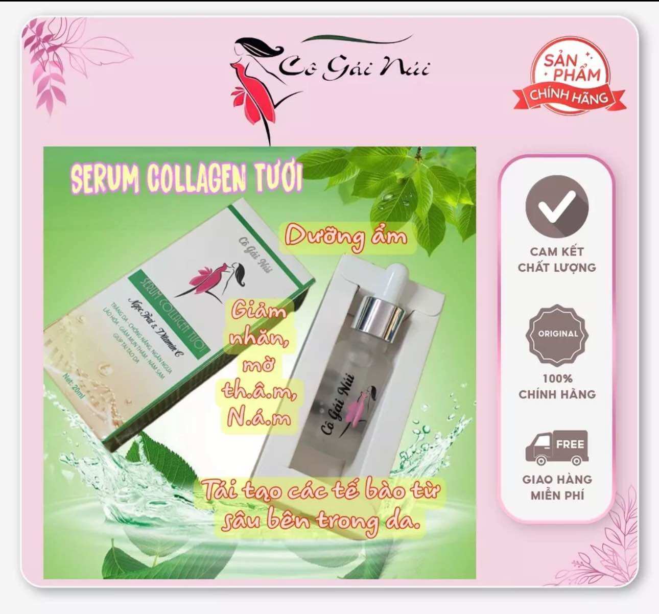 Serum Collagen Tươi Cô Gái Núi