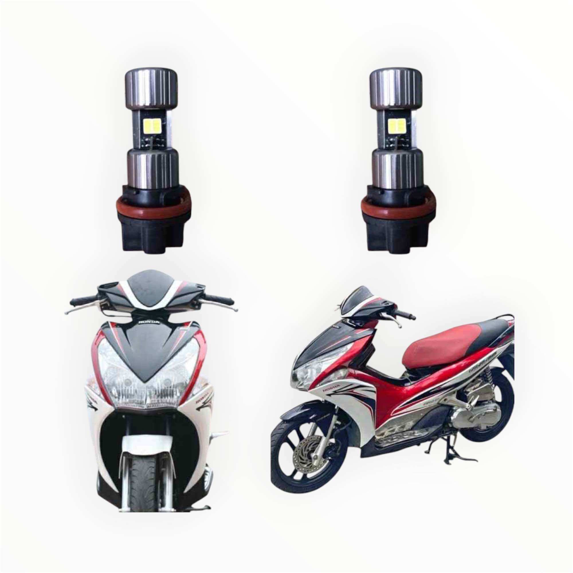 Bộ 2 bóng đèn led sáng trắng cho xe Air Blade đầu to 2011/2012 (110cc)
