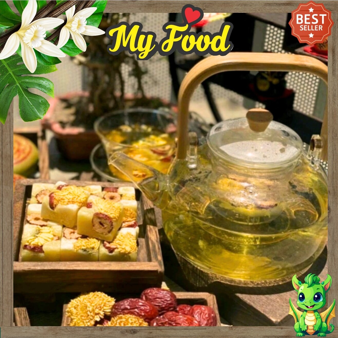 500G TRÀ CÚC ĐƯỜNG PHÈN TÁO ĐỎ (tặng kèm 1 gói kỹ tử)