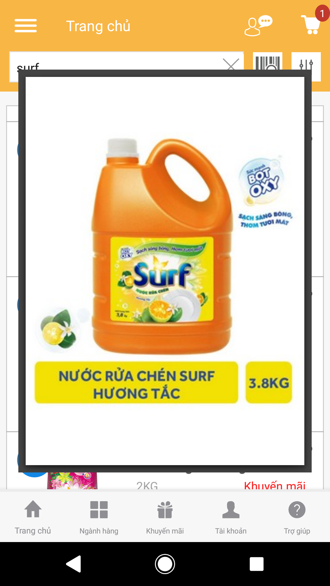 [HCM]Nước Rửa Chén Surf 4kg chanh xả/tắc mẫu mới