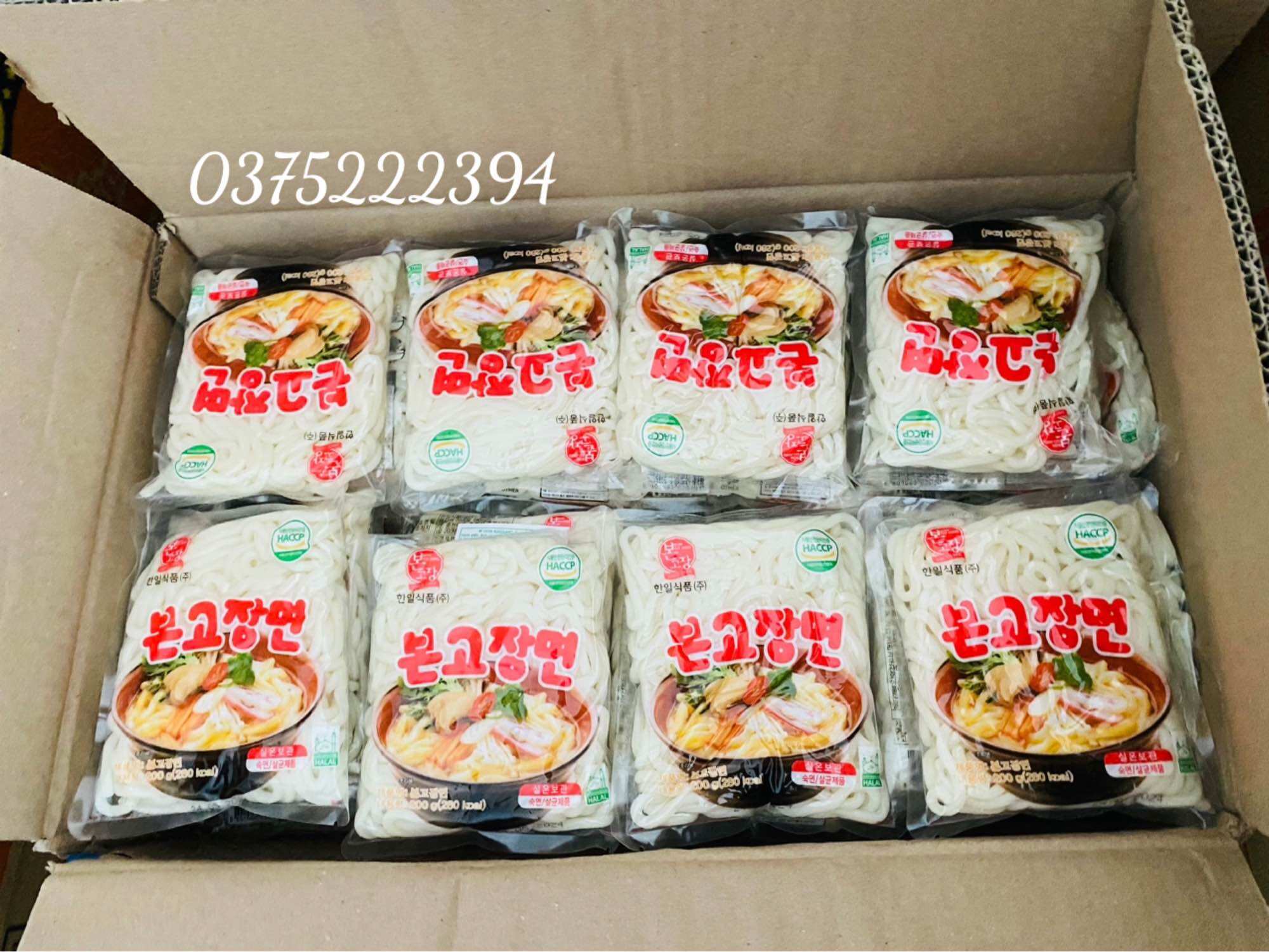 Mì udon tươi Bon Go Jang - Thùng 50 gói 200g