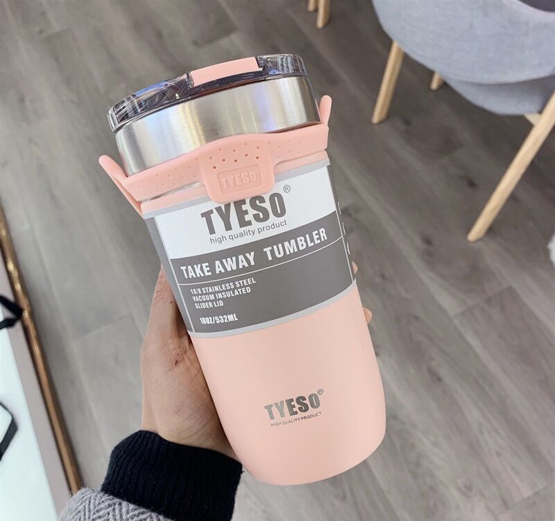 [Chính Hãng]  Ly Giữ Nhiệt Tyeso 550ML- 710ml  + ống Hút