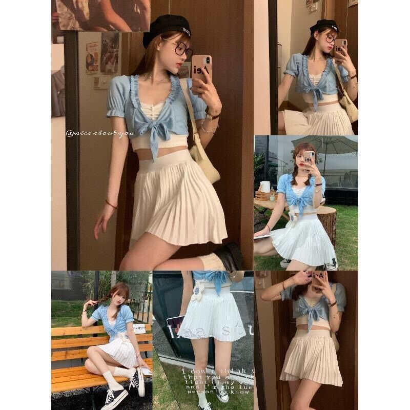 ÁO CROPTOP CỘT HAI KIỂU XINH ĐẸP A3