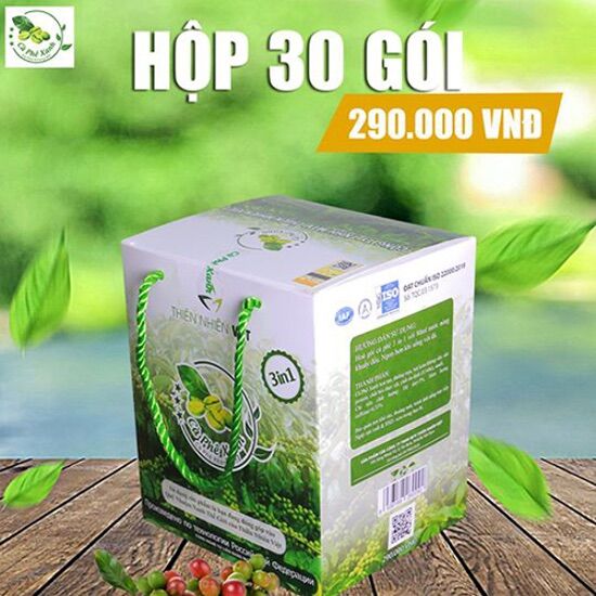 CÀ PHÊ XANH GIẢM CÂN KHÁNG MỠ HỘP 30 GÓI ( tặng cà phê yến )