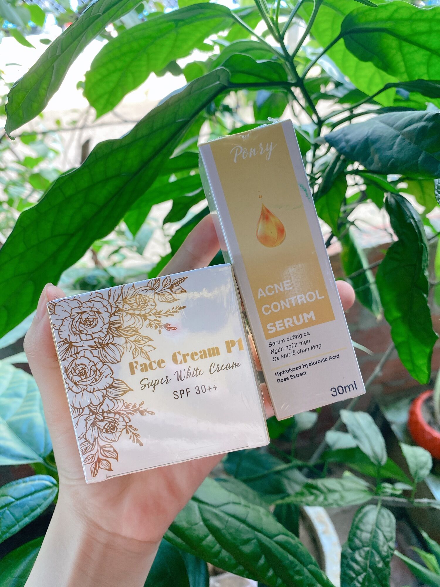 COMBO P1 Ponry Serum HA và Kem Face 5gr ( có kèm quà si ib )