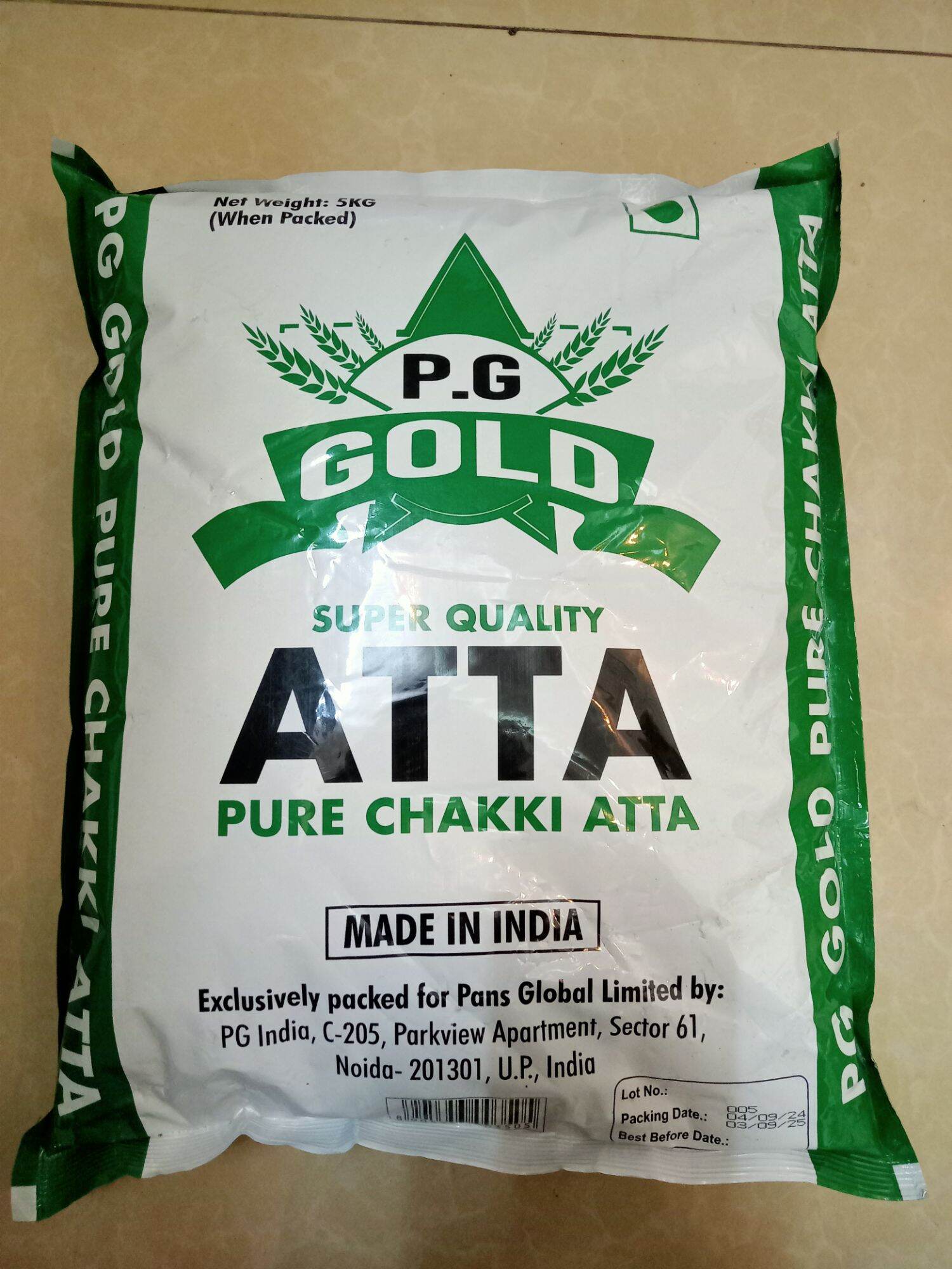 CHAKKI ATTA - BỘT MÌ NGUYÊN CÁM 5KG