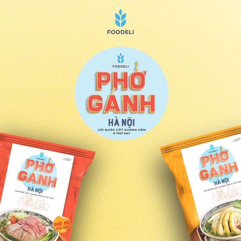 combo 10 phở gánh ăn liền Hà Hội( bò/gà 75g) - MixASale