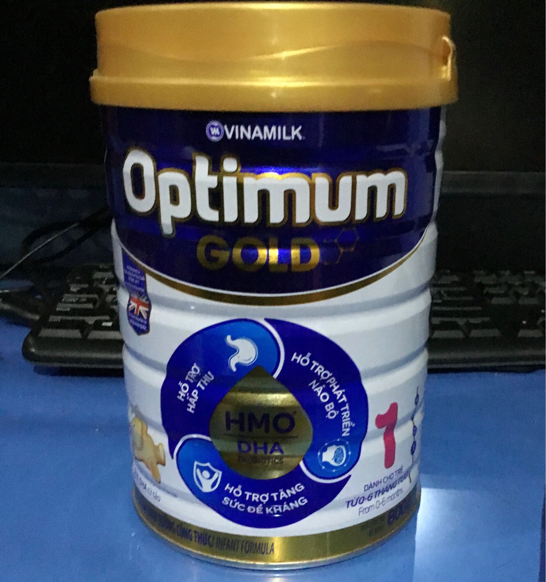 [Tp HCM] Sữa bột Optimum Gold 1 800g - HSD 04/2023