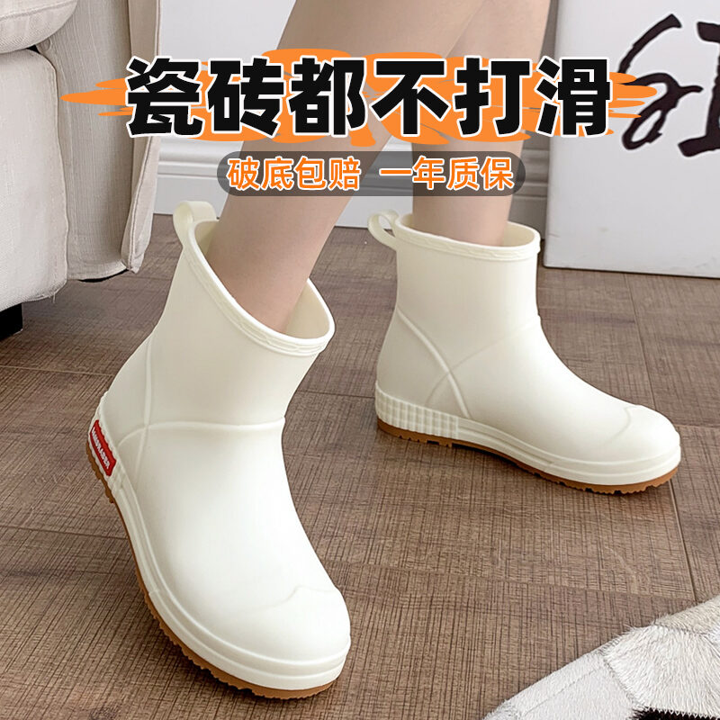 Ủng Đi Mưa Ủng Đi Mưa Nữ ỦNG ĐI MƯA Ống Vừa Giày Chống Nước Cho Nam ỦNG ĐI