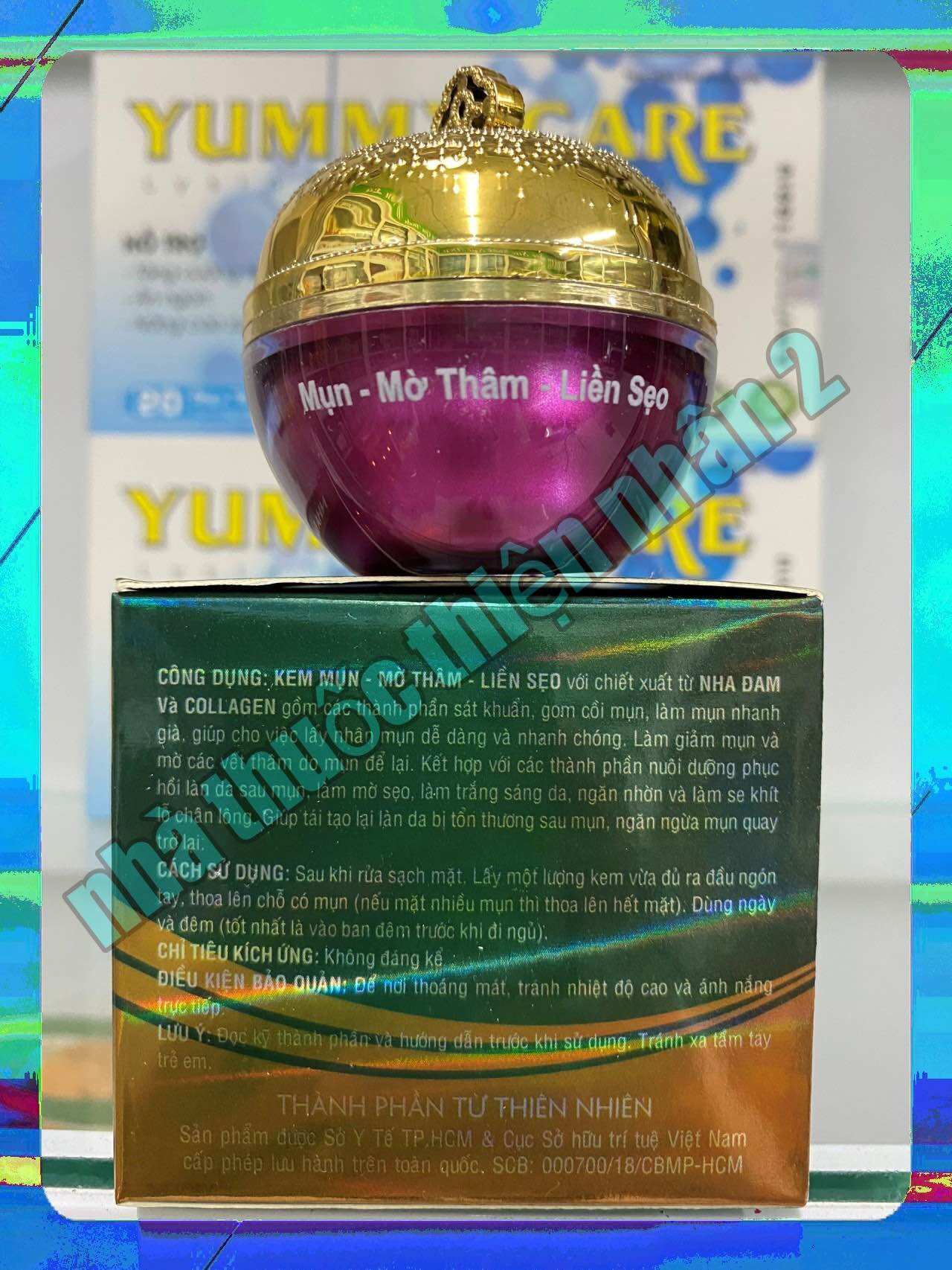 kem mụn thâm, mờ sẹo ,nha đam Collagen pt bert ( hộp15g, 20g, 30g)