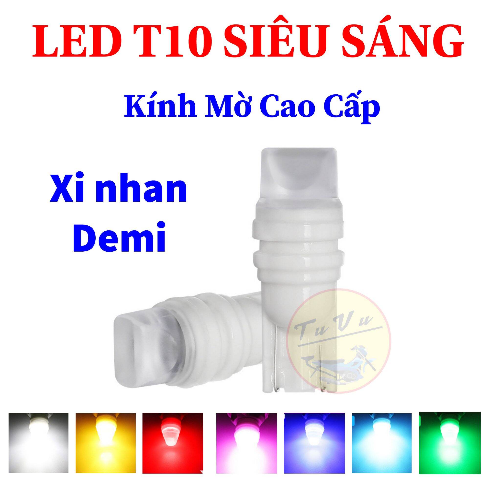 LED T10 Cao Cấp Sáng Bền dùng làm Xinhan và demi, đèn soi biển số xe máy