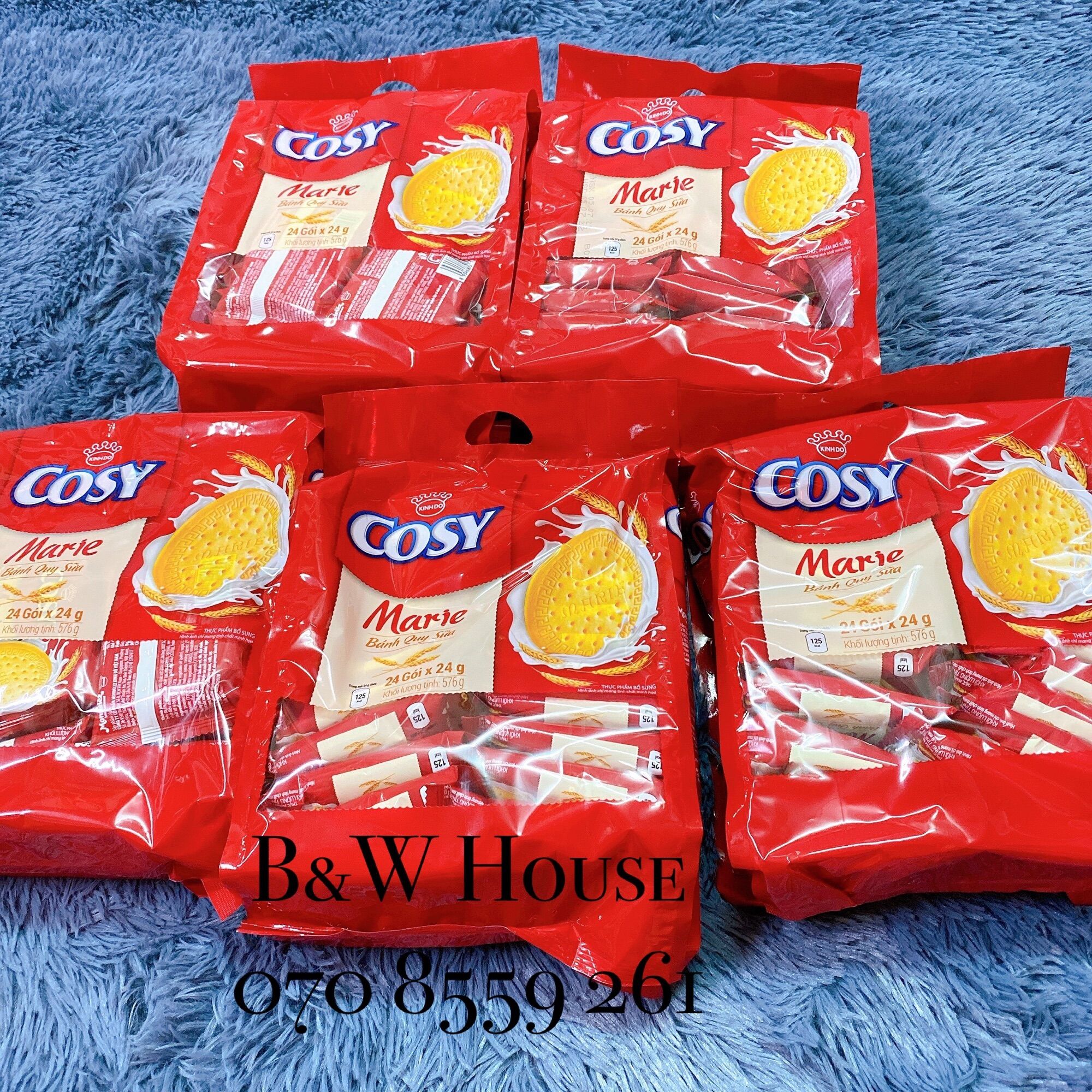 Bánh quy sữa Cosy Marie 528gr  (22gói x 24gr )