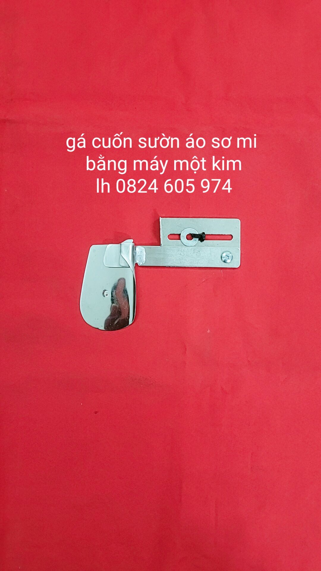 Ke cuốn sườn áo sơ mi bằng máy một kim