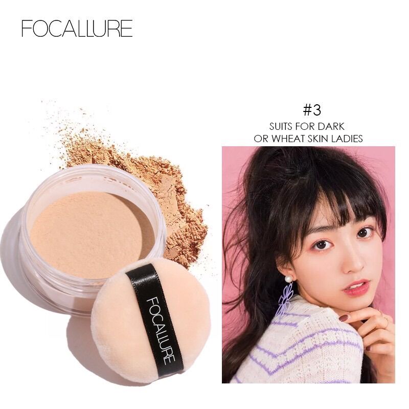 Phấn Phủ Focallure Trắng Da Kiềm Dầu 7g