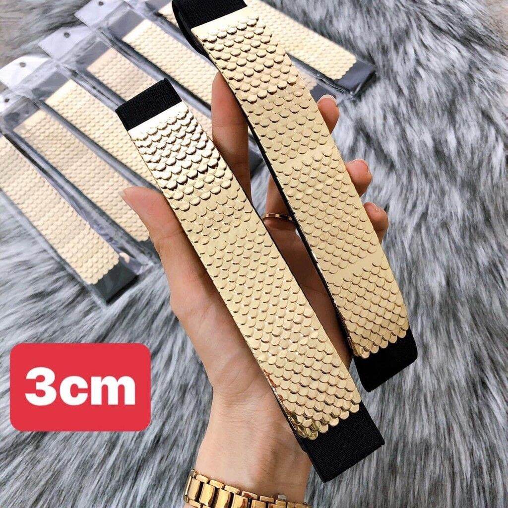 Dây thắt lưng dây nịt nữ bản 3cm