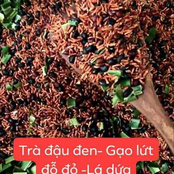 1kg trà đậu đen gạo lứt đỗ đỏ lá dứa