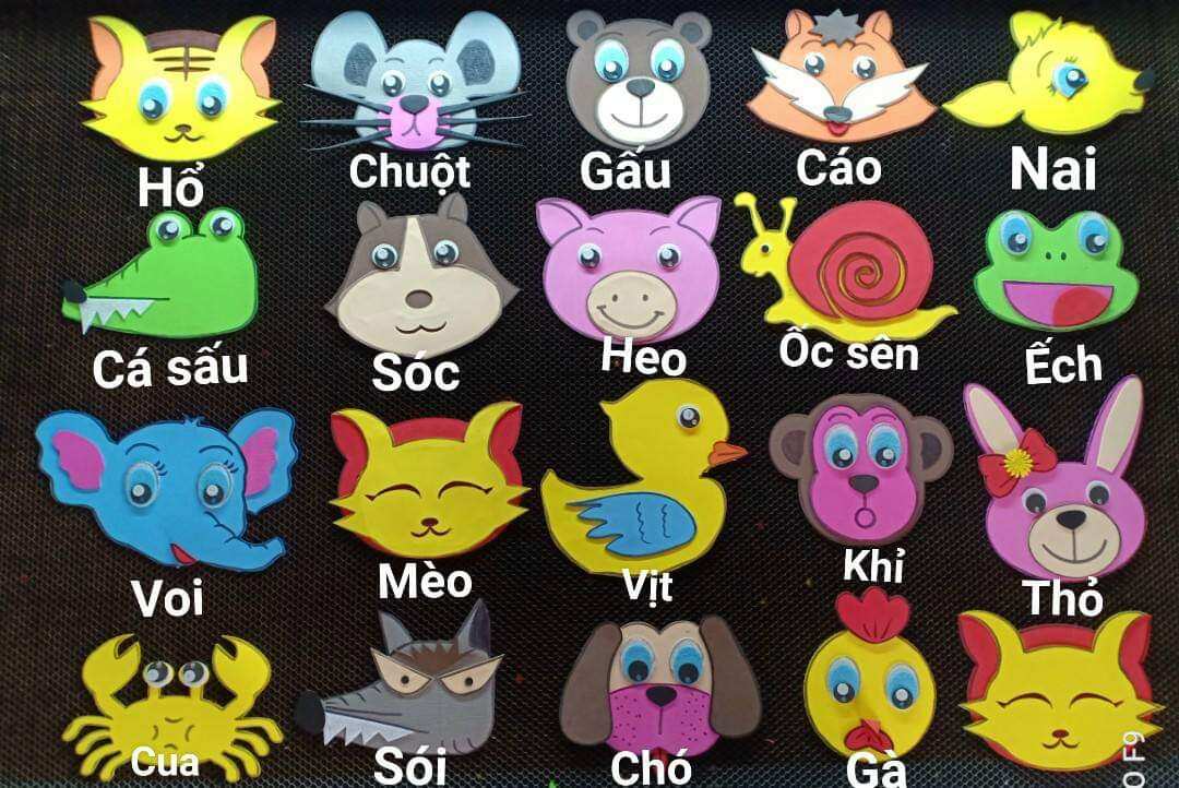 (ĐỒ DÙNG MẦM NON) 1 MŨ CON VẬT bằng nỉ