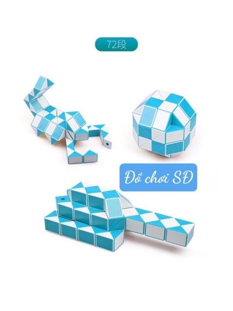 Rubik rắn 72 khúc - đồ chơi thông minh