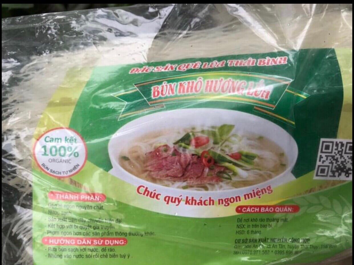 Bún khô hương lúa thái bình
