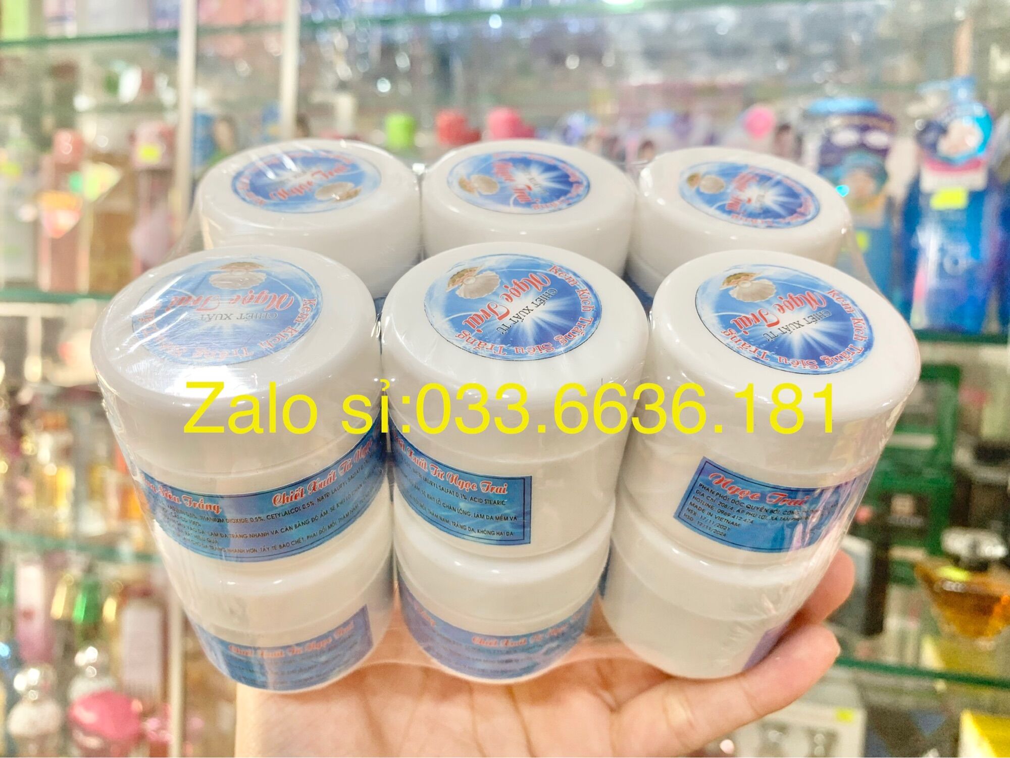 1 lố 12 hủ kem kích trắng siêu trắng ngoc trai hủ 30g
