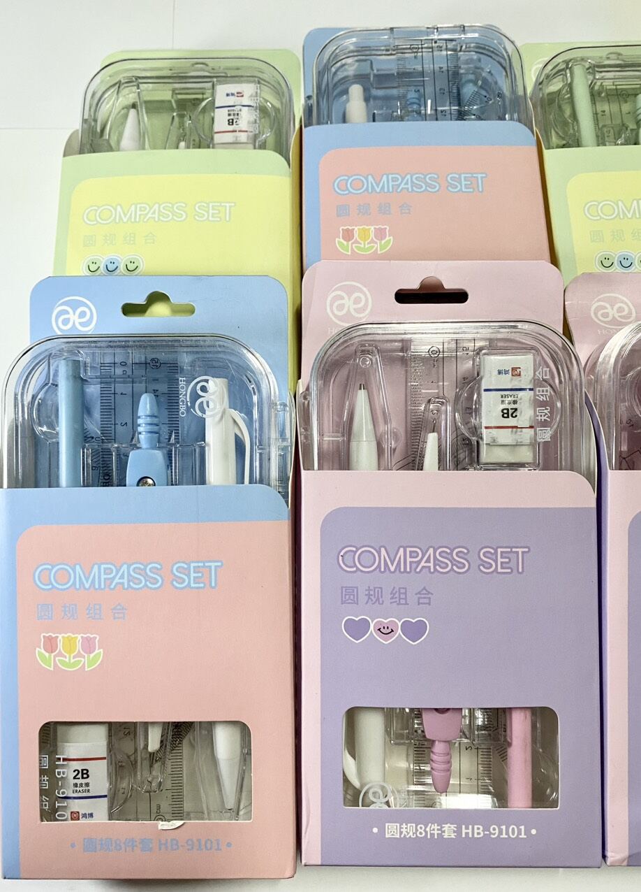 Bộ compa thước kẻ học sinh cao cấp