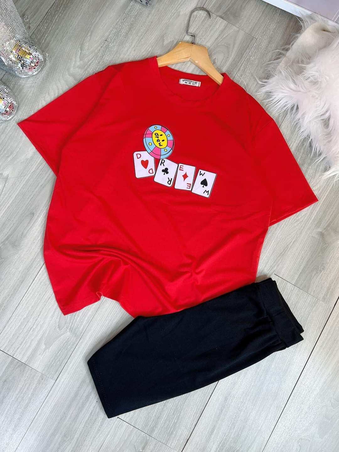 Set ngố quần borip túi zip