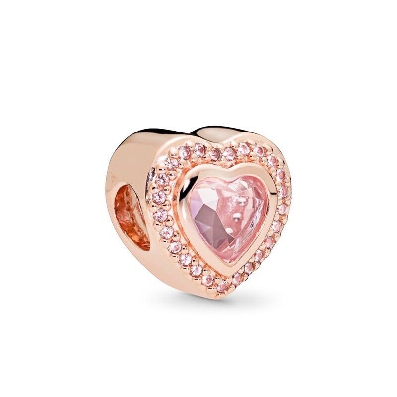 CHARM PAN ALE TIM ĐÍNH ĐÁ NHIỀU MẪU BẠC S925