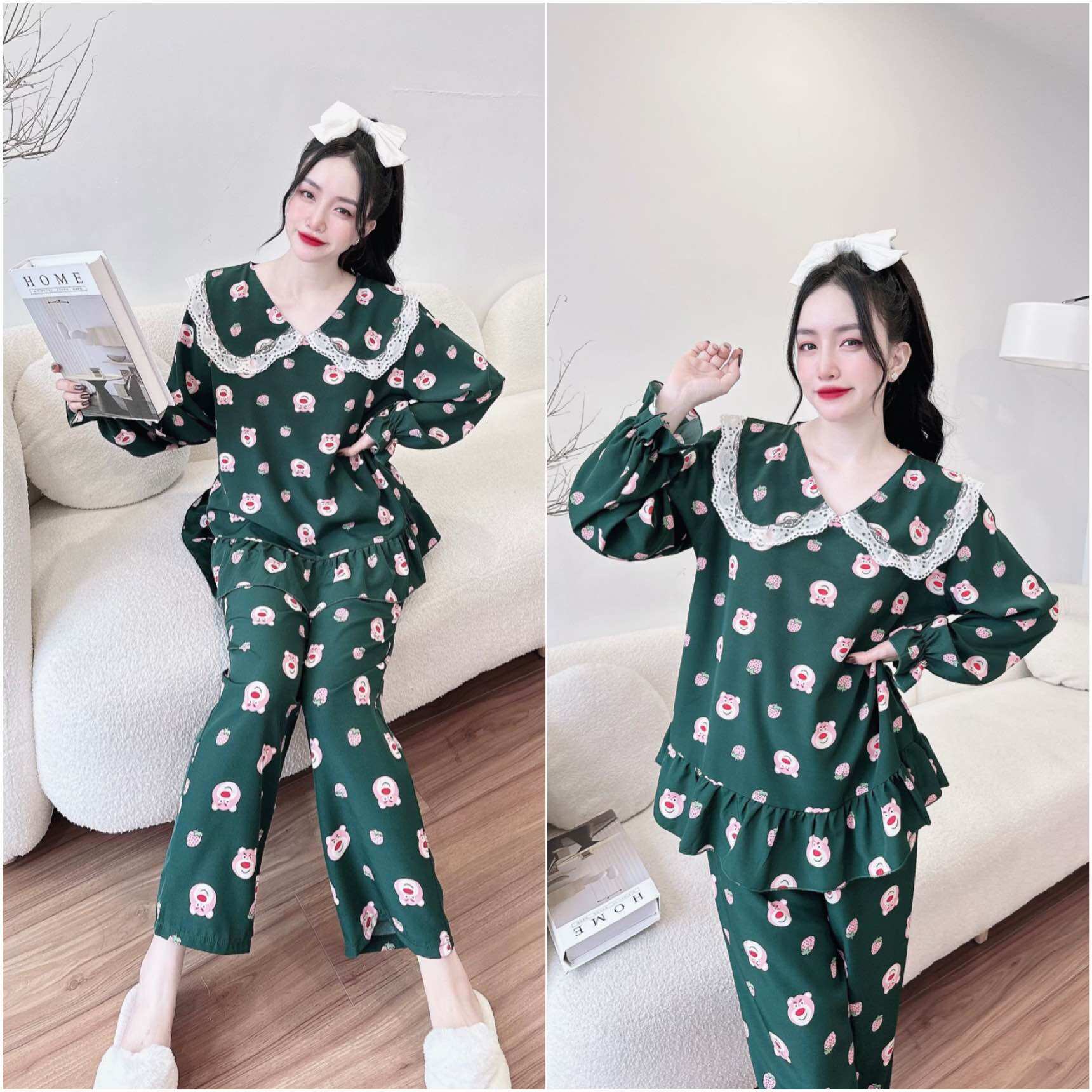 (50-100kg) Bộ Mặc Nhà Lụa Tiểu Thư Bigsize - Mẫu mã đa dạng, siêu kute