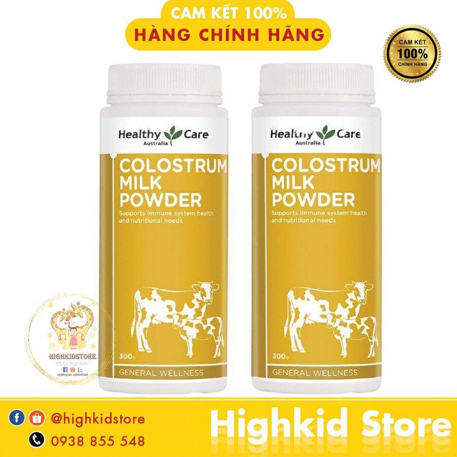 Sữa non Healthy Care Colostrum Milk Powder 300g của Úc Mẫu mới