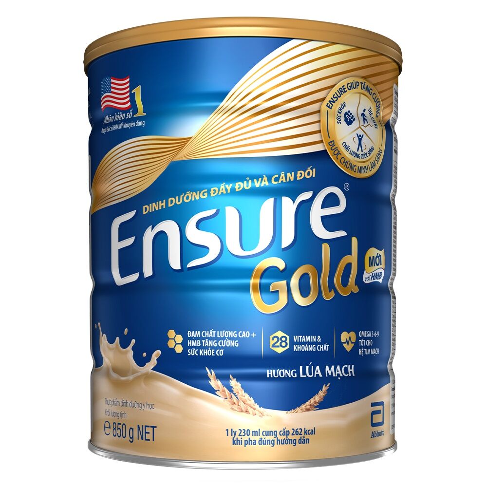 [Date 07/2024] Sữa bột Ensure Gold lon 850g