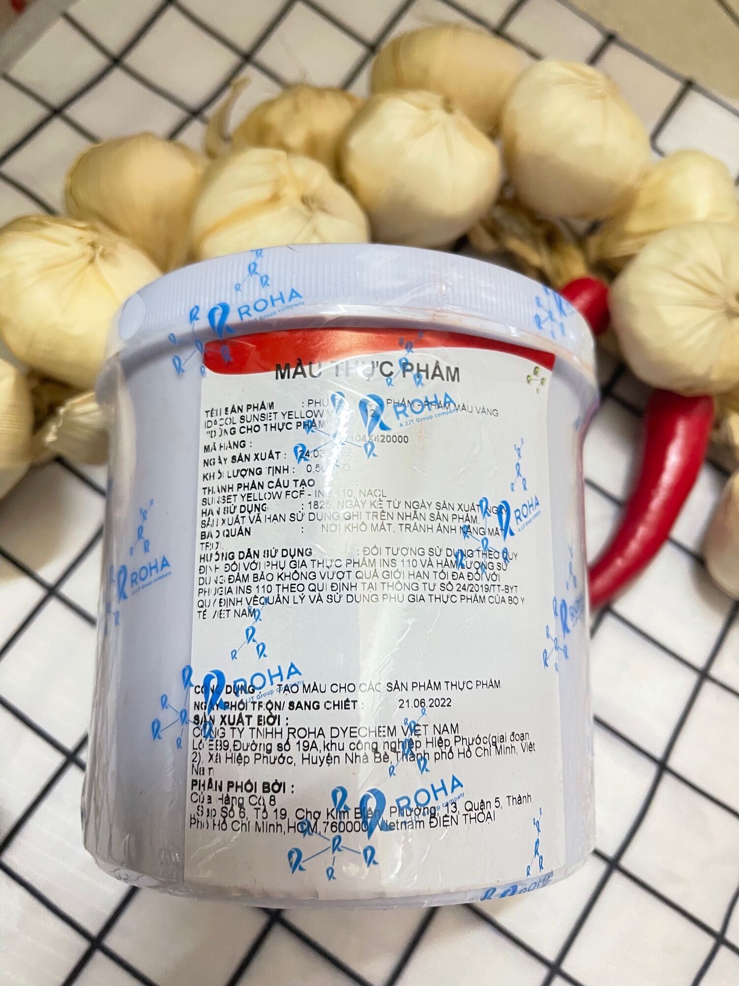 BỘT MÀU GẠCH TÔM / MÀU THỰC PHẨM  IDACOL 500GRAM