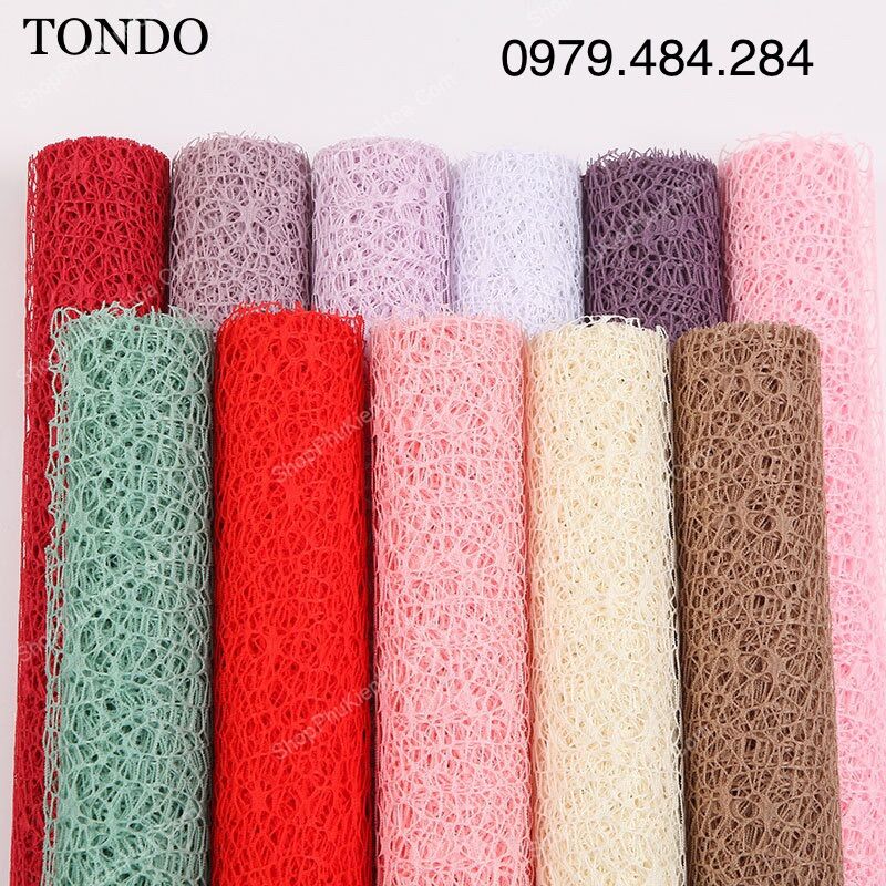 Lưới Cuộn Nhện Lưới Cuộn Sợi Cuộn To KT 50cm 5m Gói Hoa Bó Hoa Bọc Hoa