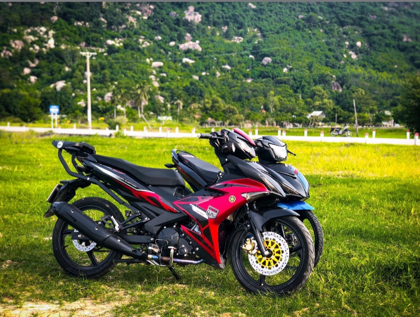 Tem rời exciter 150 đỏ đen y15zr