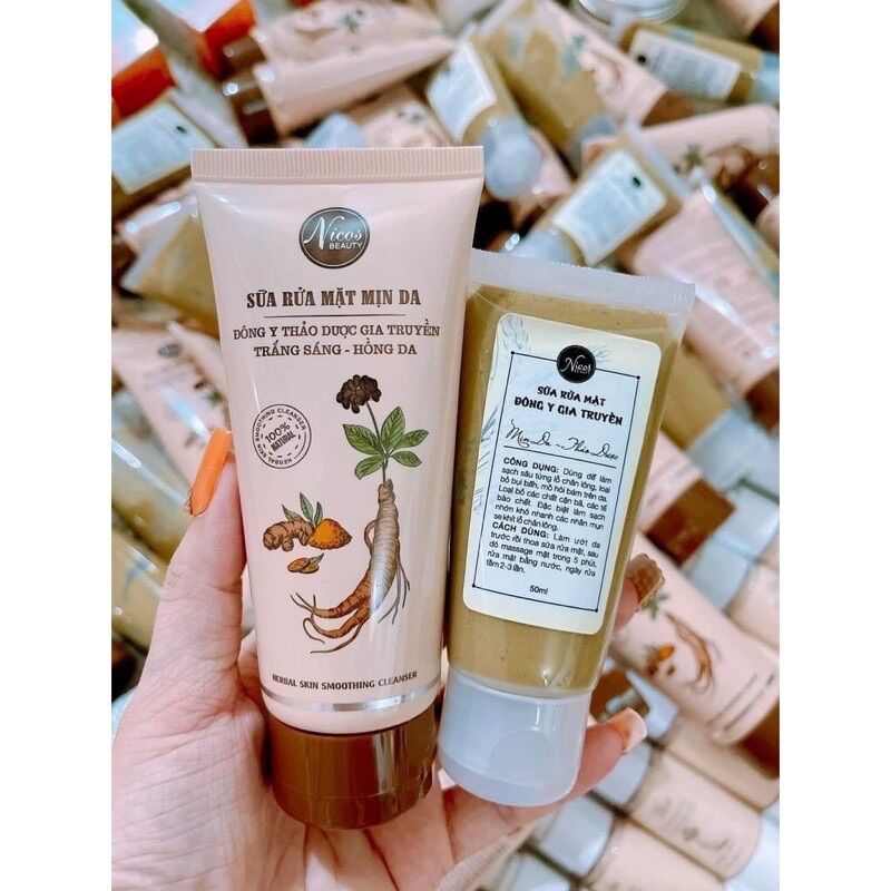 Sữa rữa mặt Đông y thảo dược Nicos beauty ( tẩy tế bào )
