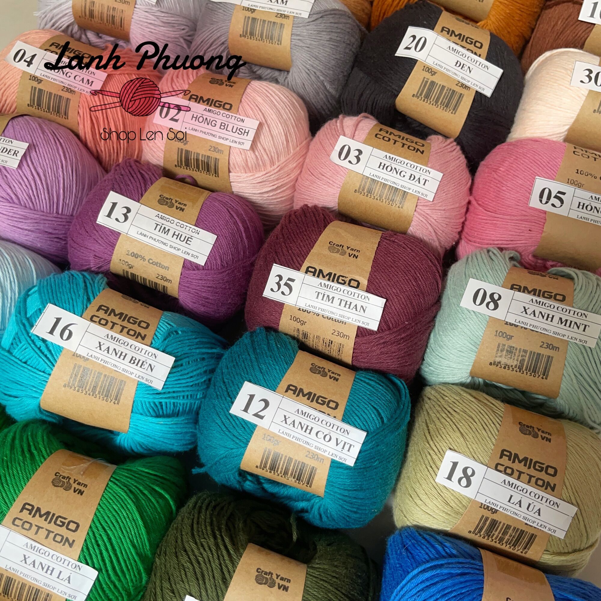 Amigo 100% Cotton Yarn for Crocheting Hats, 100Gr Roll Bag