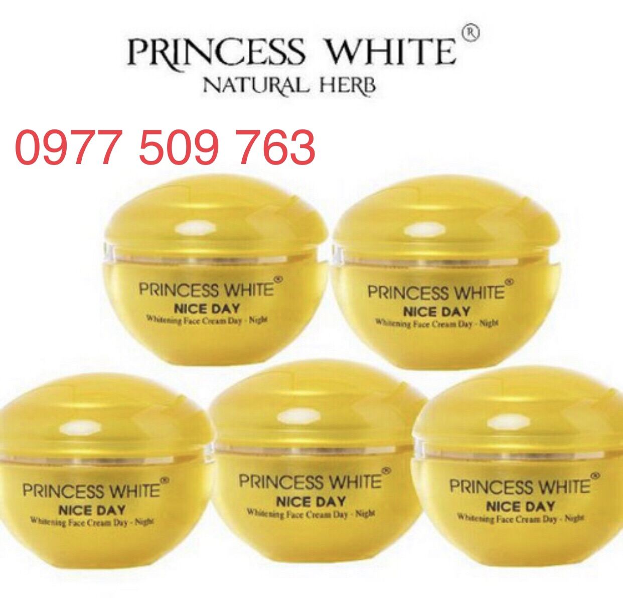 [Hcm]5 Hộp - Kem Nice Day Princess White - Dưỡng Trắng - Giữ Ẩm Da 22Gr