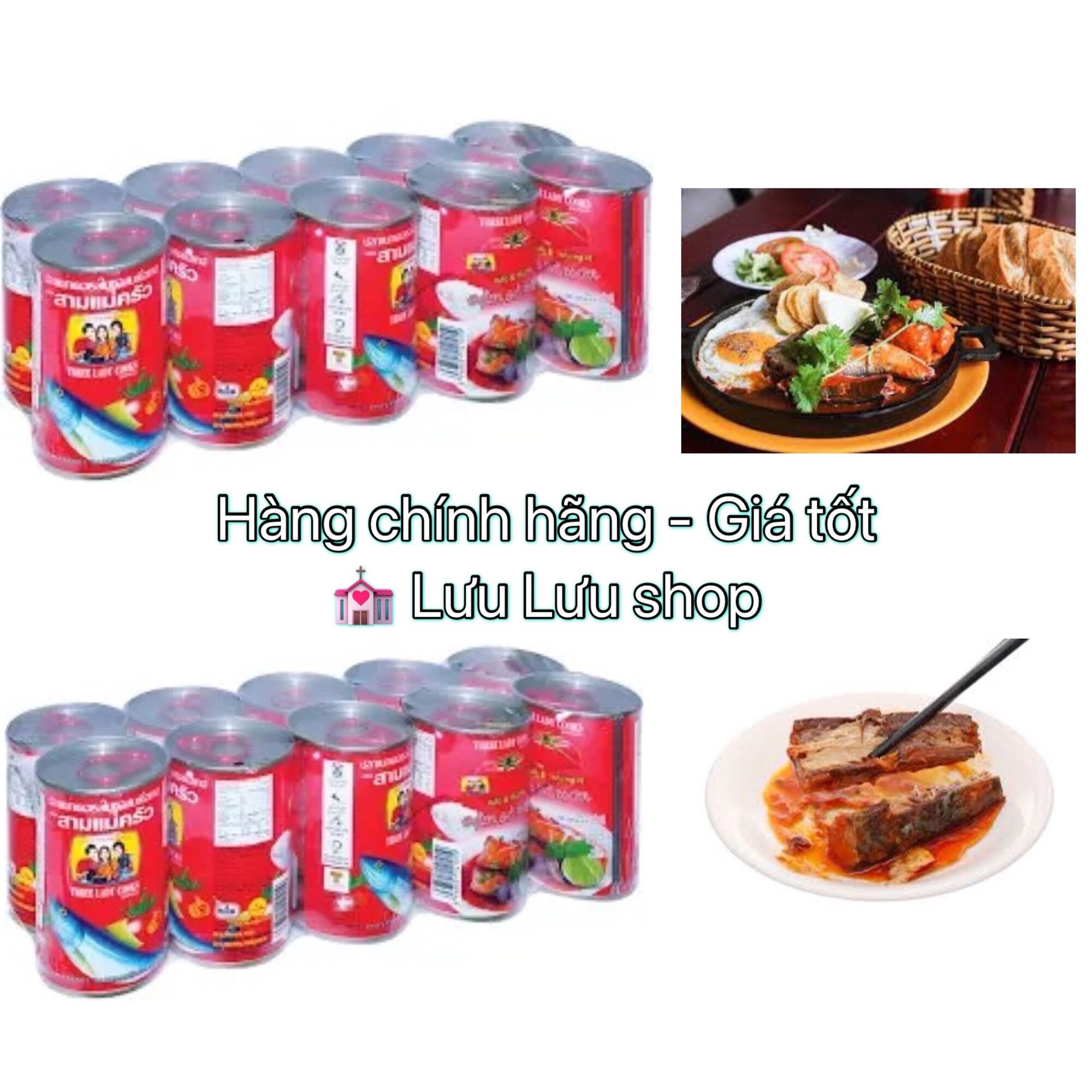 Lốc 10 hộp cá nục 3 cô gái *155gr