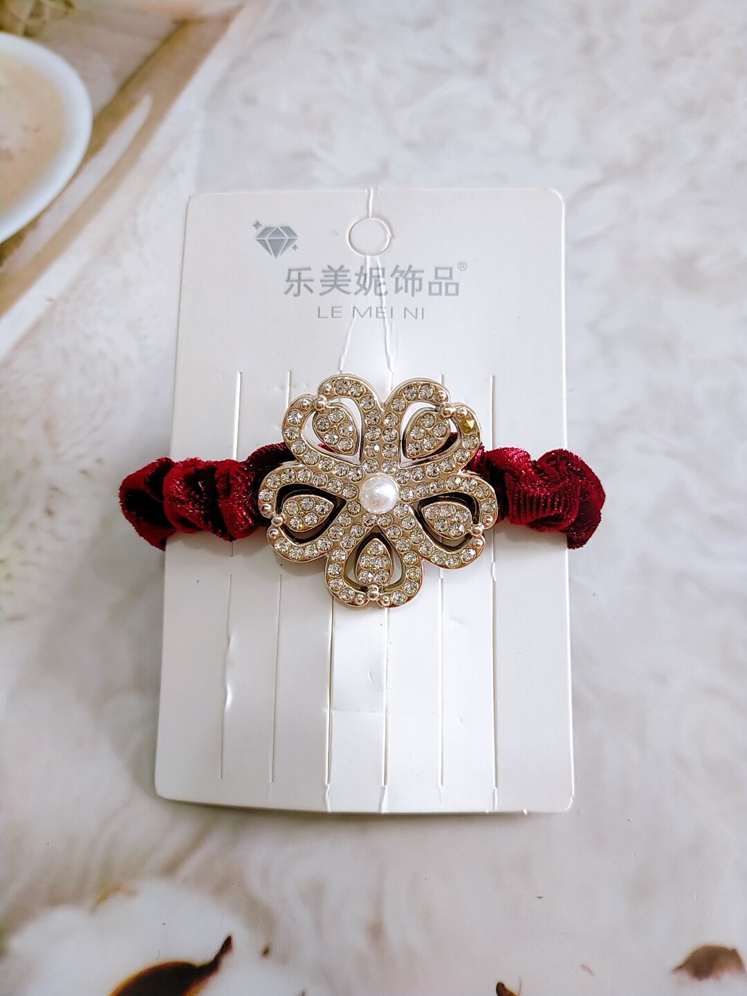 [Giá Sỉ] Cột tóc nhung đính đá