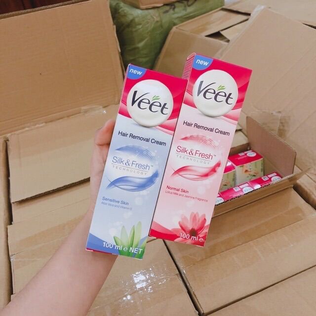 [Hcm]Kem Tẩy Lông Veet Cho Da Thường 100Ml