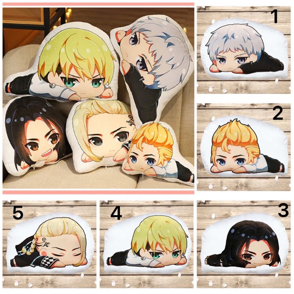 Gấu ôm tokyo revengers nhiều mẫu 2 mặt ảnh 22-50cm/ gối ôm anime tokyo revengers