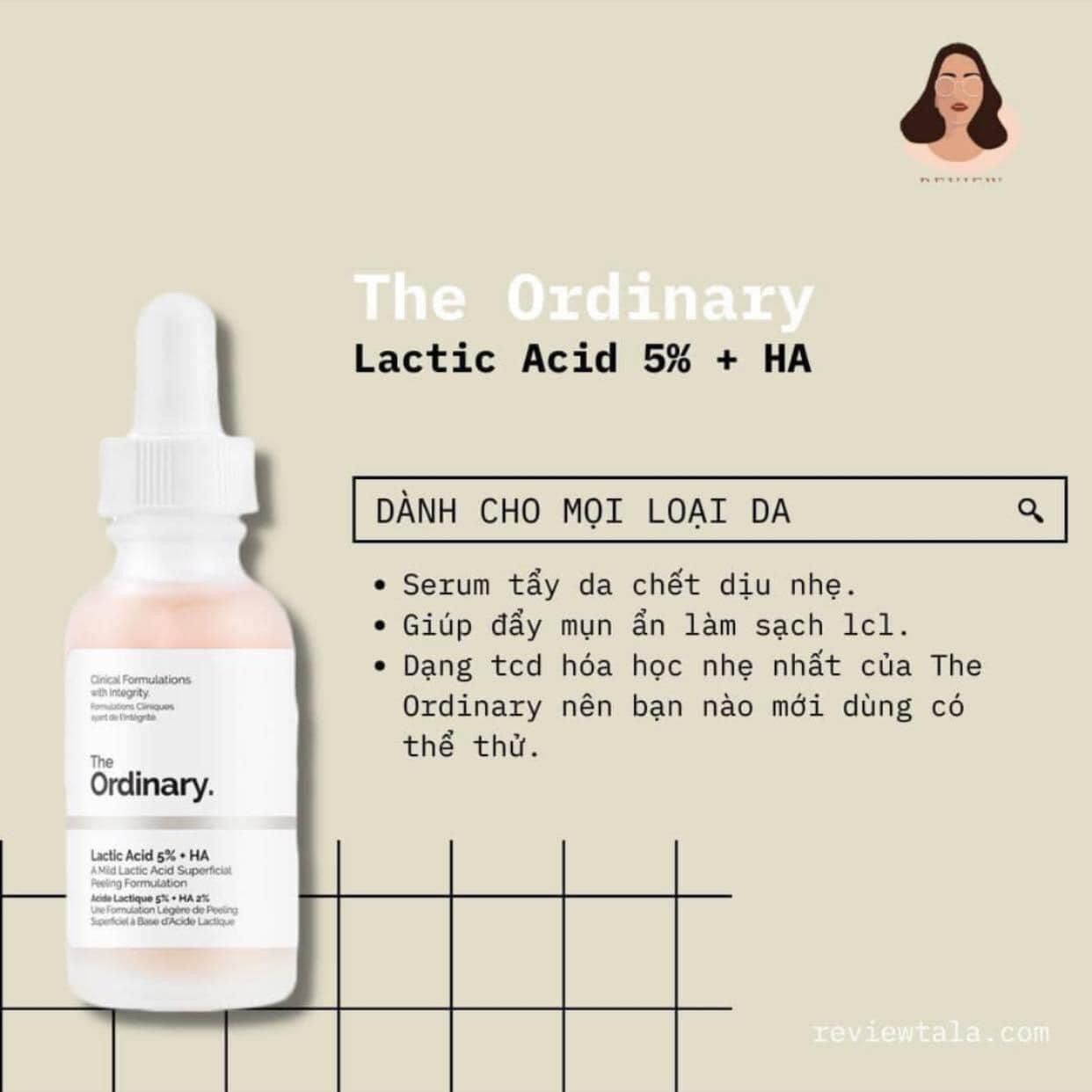 The ordinary lactic acid 5% + ha