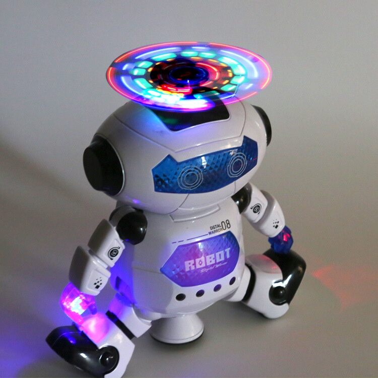 Robot Xoay 360 Độ Biết Nhảy Múa Hát Có Đèn