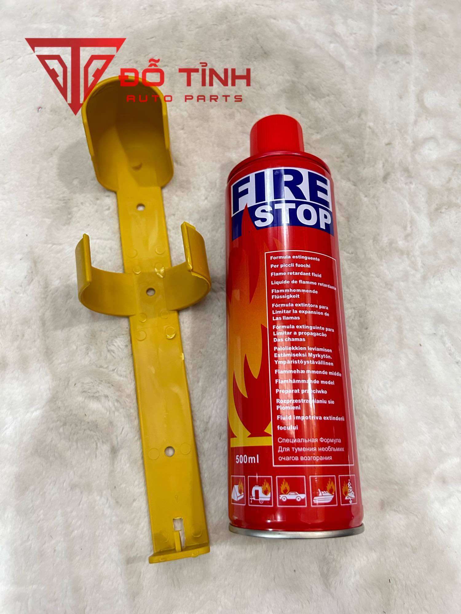 Bình cứu hoả mini FireStop 500ml. Bình chữa cháy trên ô tô dạng xịt bọt.